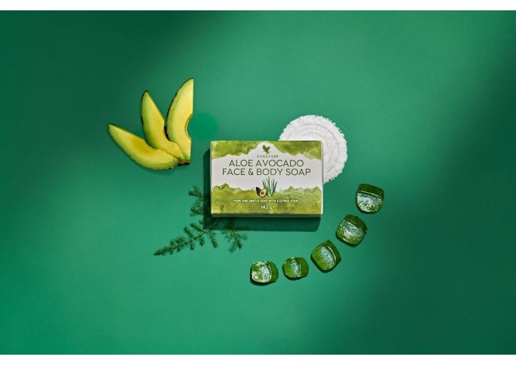 LE PUR BONHEUR AVEC ALOE AVOCADO FACE & BODY SOAP : DOUX, RAFRAÎCHISSANT, RICHE